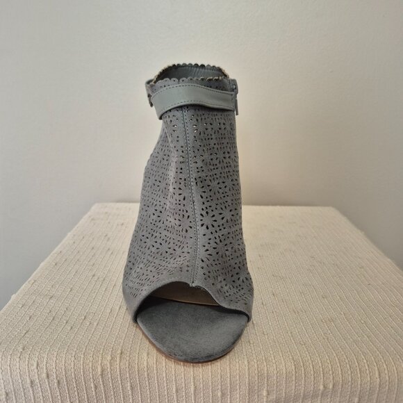 Faux Suede Cutout Booties - Picture 3 of 13